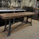Console industrielle métal et bois 1920