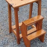 Escabeau en bois pliant 3 marches