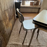 Formica and chrome extension table 2 stools 2 chairs