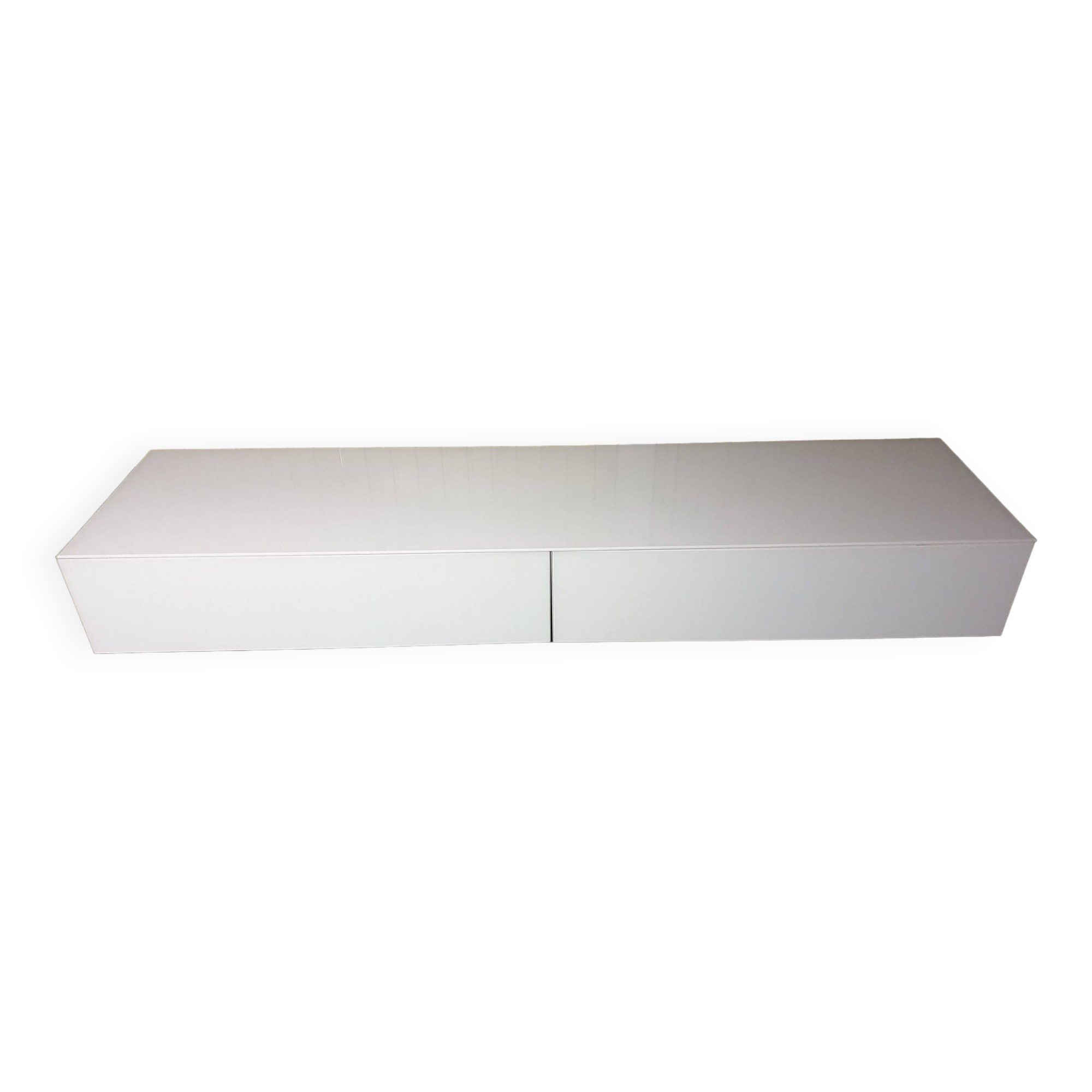 Low sideboard Lago white lacquered 2000