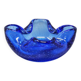 1960s Mid-century Ashtray or Catchall in Bullicante Murano Glass by Flavio