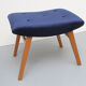 1950s highjack chair with stool, completely restored