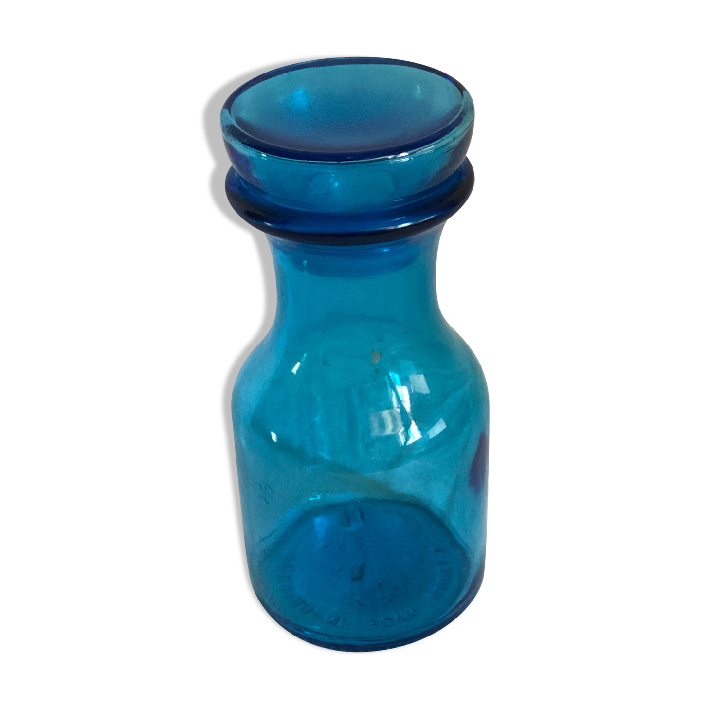 Pot à pharmacie bleu