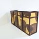 Large oxidized and patinated brass bar by Isabelle and Richard Faure 1970