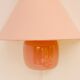 Vintage IKEA 80s sconce. A wall mounted lamp classic semi-round in pink