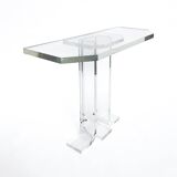 1970s lucite table hollywood regency perspex acrylic vintage postmodern space charles hollis jones