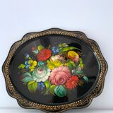 Metal tray Russian folk craft Jostovo
