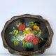 Metal tray Russian folk craft Jostovo