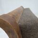 1950s, Danish armchair, furniture wool, solid carved oak wood.
