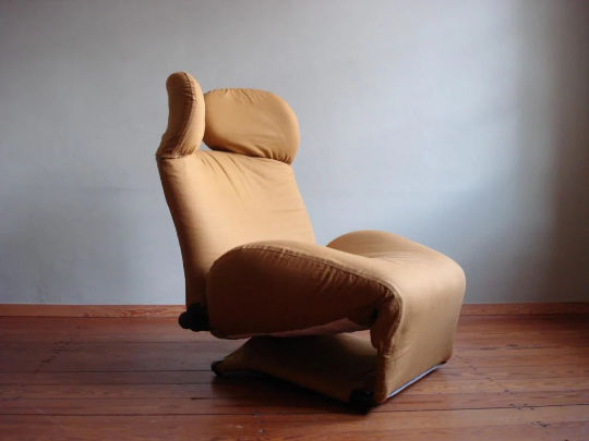 Fauteuil Wink modèle 111 par Tashiyuki Kita pour Cassina, années 1980
