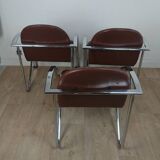 Slichaise Souvignet chrome armchair