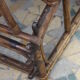 Chair long vintage rattan