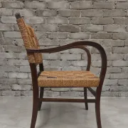 Fauteuil cordage style Erich Dieckmann