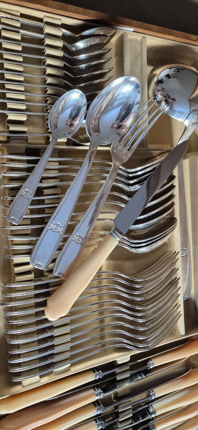 Silver-plated cutlery set