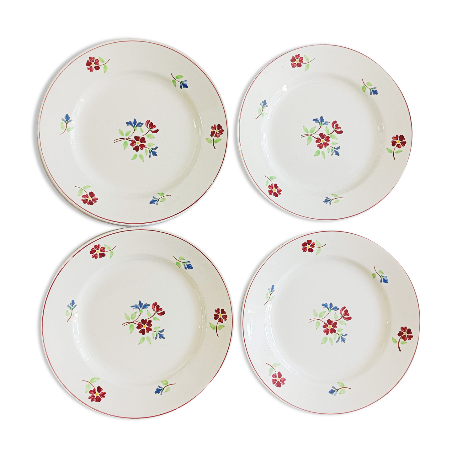 Set of 4 plates Moulin des loups Hamage, Clémence