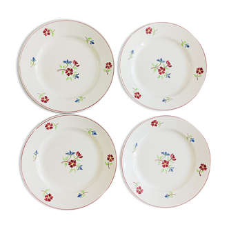 Lot de 4 assiettes Moulin des loups Hamage, Clémence