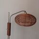 Scandinavian bamboo floor lamp, design 50s