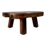 Brutalist Coffee Table Around Sleepers Rustic