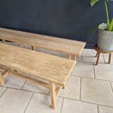 Paire de bancs anciens