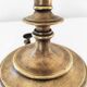 Old brass gas table lamp