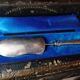 Solid silver serving shovel, 1st grade. Louis XV / Art Nouveau style