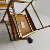 Unique set of mid-century style dining and lounge chairs – gilded, made between 1940-1948 by Flanders Industries Inc, Fort Smith, Arkansas