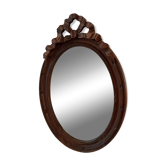 Miroir en bois oval années 30