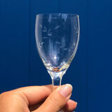 Engraved crystal glasses