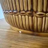 Old Saint Clément B Letalle flower pot imitation bamboo vintage ceramic