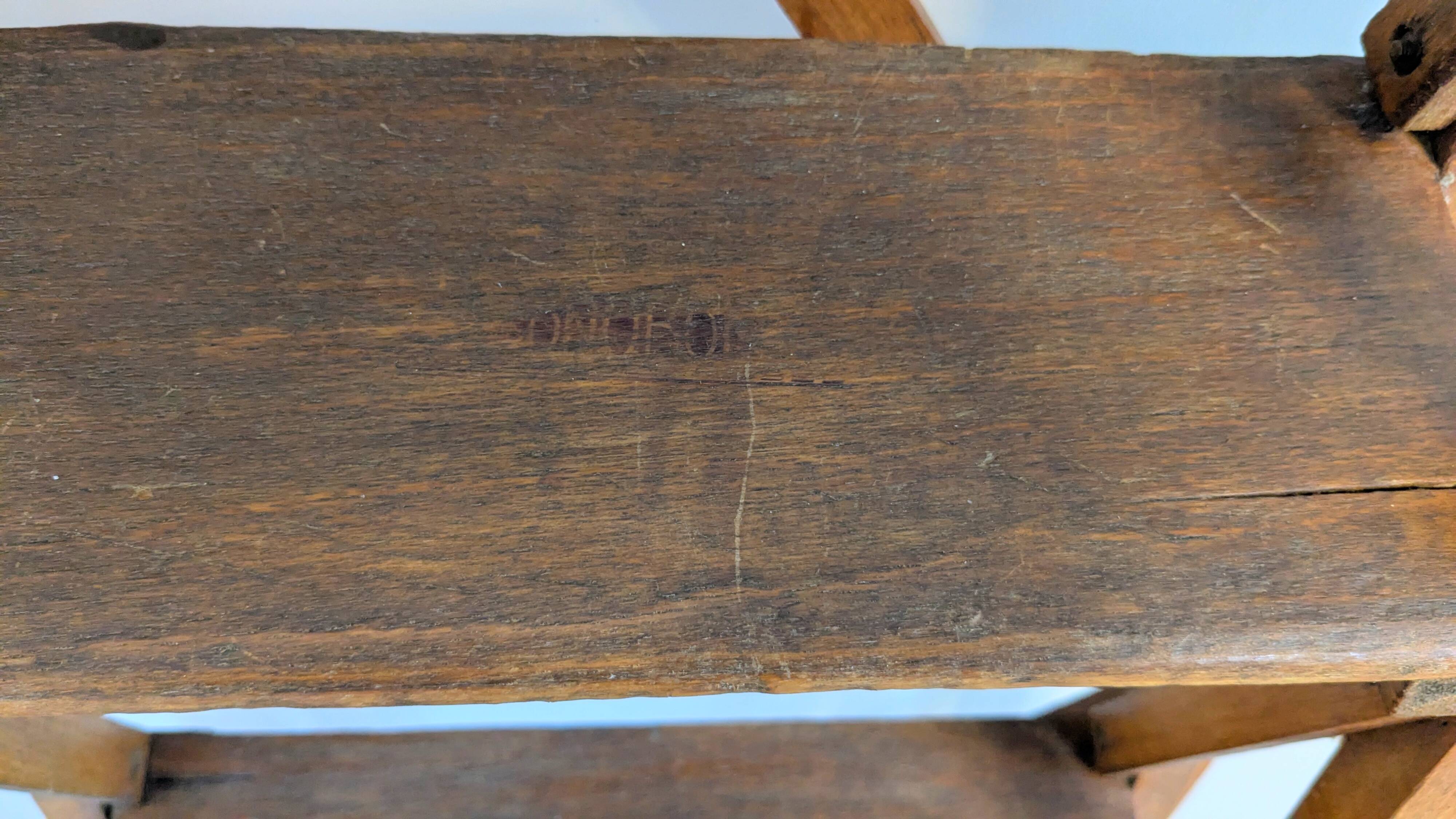 Vintage wooden painter's stepladder - authentic patina