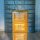 Three-drawer filing cabinet, professional-grade cabinet.