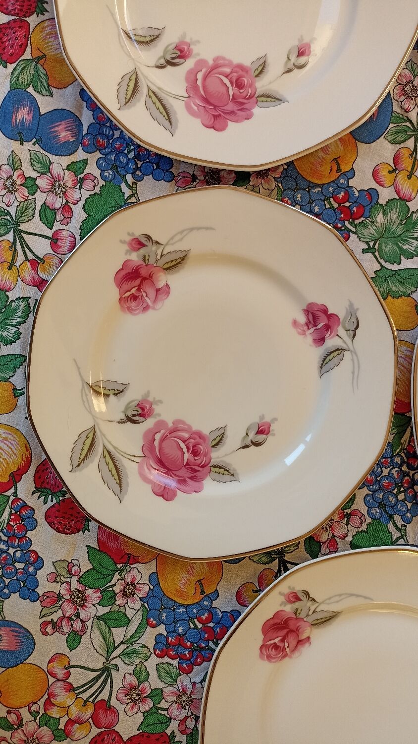 Art Deco plates by Jean Boyer in Limoges porcelain