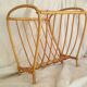 Porte-revues vintage en rotin