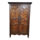 Bressanne wardrobe in walnut and solid oak, regional work from the 20th century.