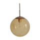 Suspension globe glass smokes amber bubble Peill & Putzler space age