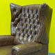Brown leather Handmade Chesterfield Recliner Armchair