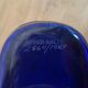 Cobalt blue Savoy vase by Alvar Aalto, numbered and signed 1989