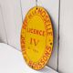 Enameled plaque License IV department of Moselle