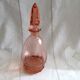 Art deco 1960s pink glass carafe