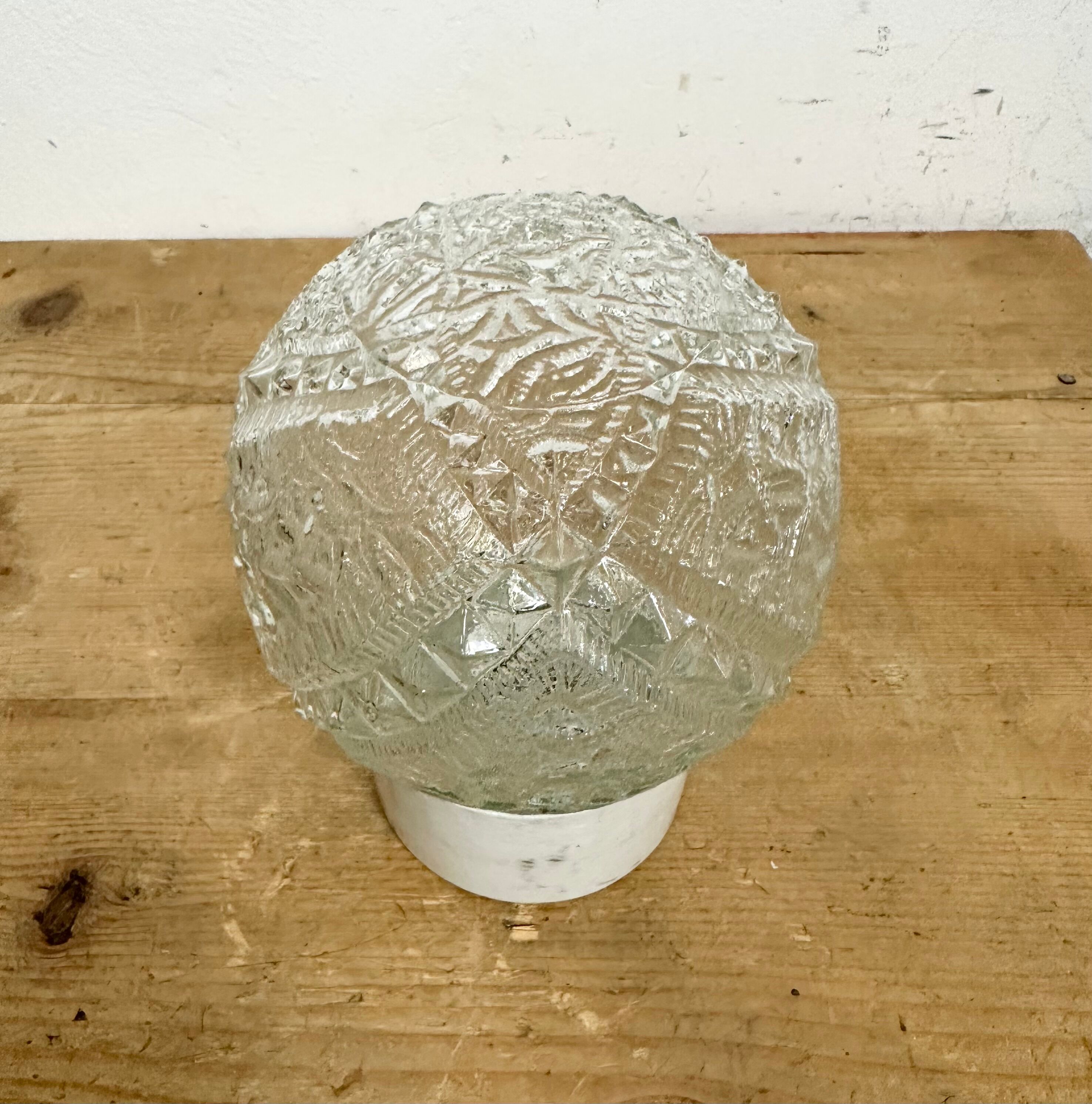 Vintage White Porcelain Ceiling Light, 1970s