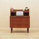 Bureau secrétaire en teck danois avec hutch, années 1970