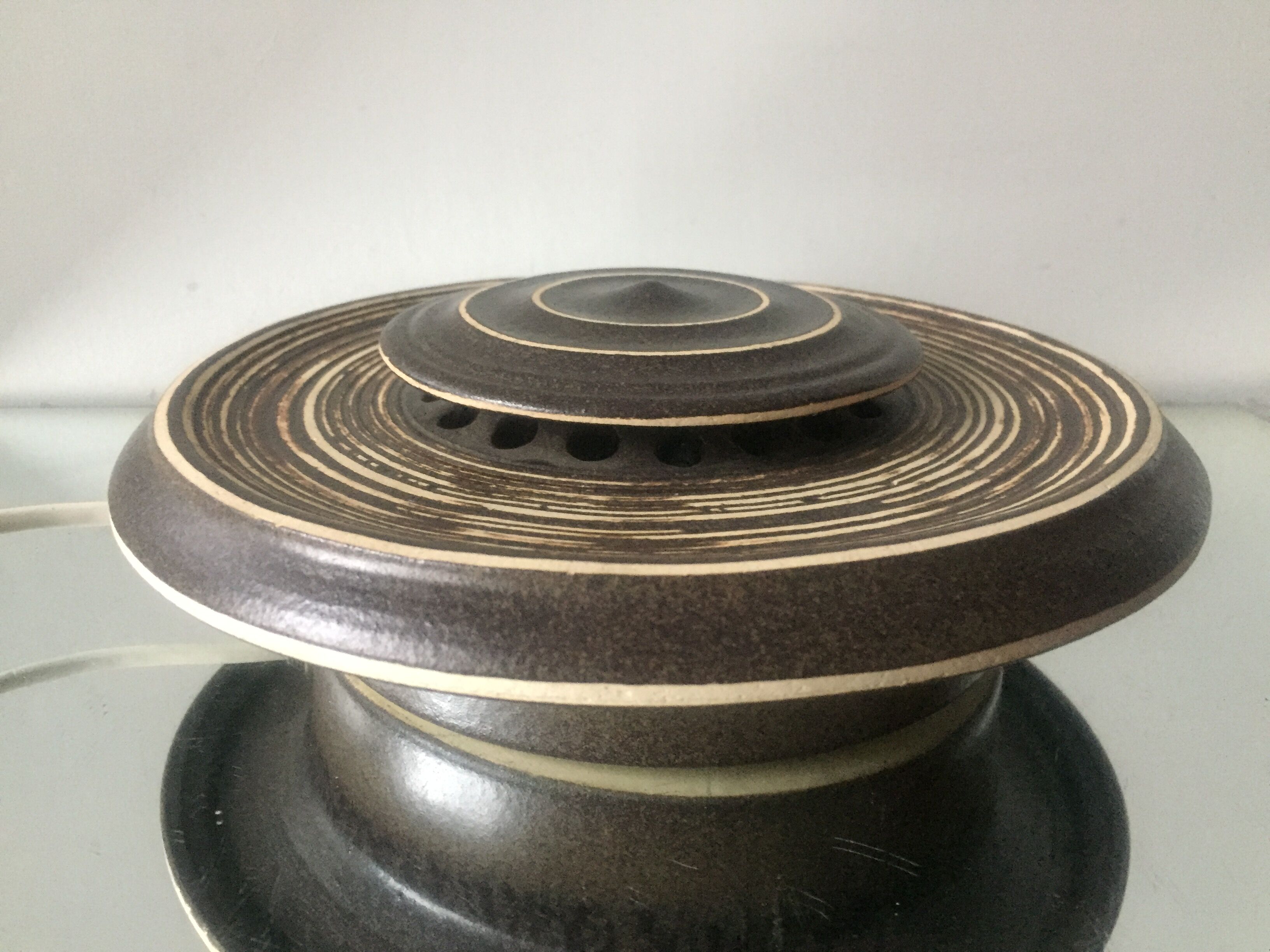 Danish ceramic stoneware 1960’s wall lamp