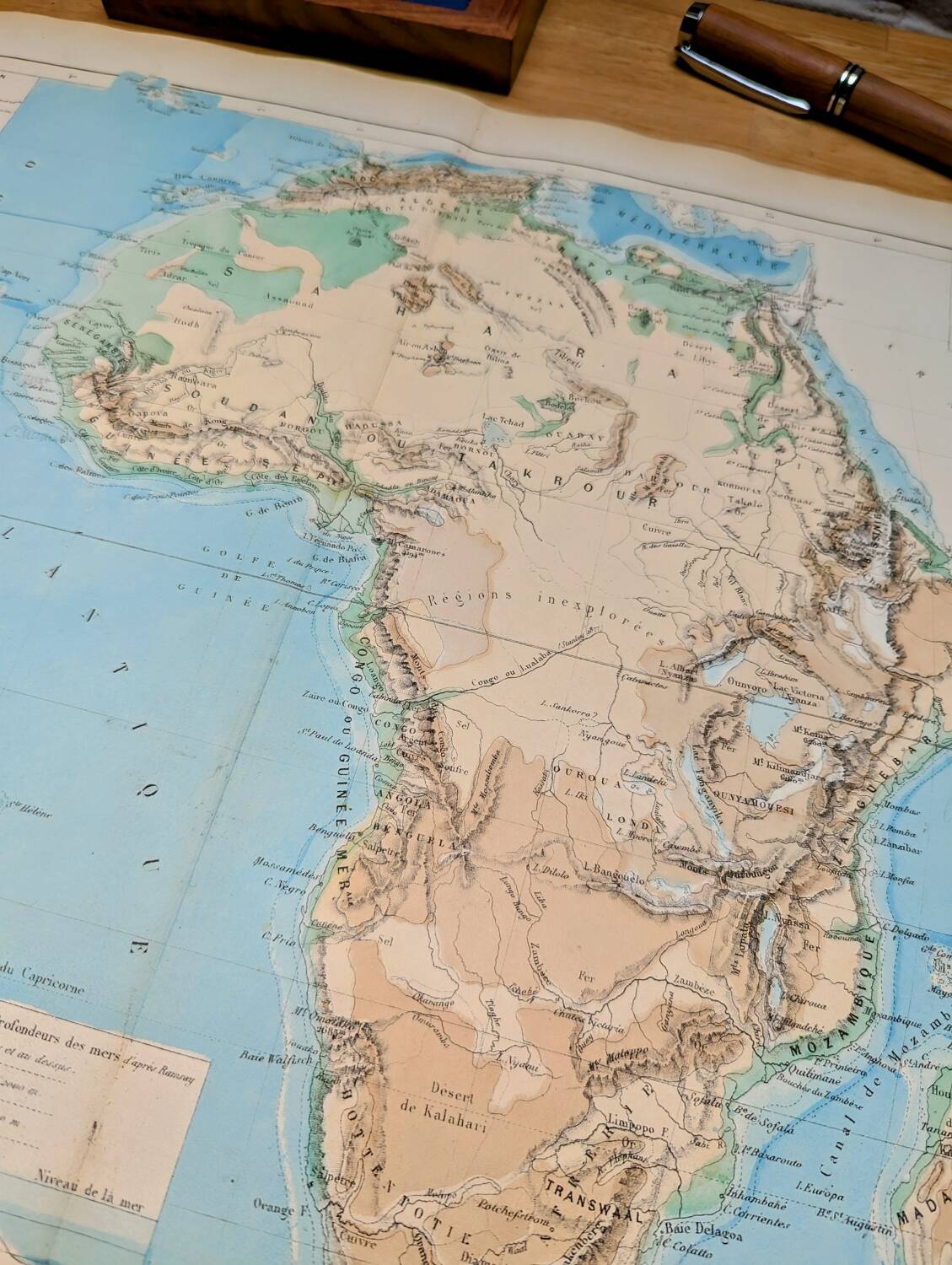 Printed in 1879, map of Africa.