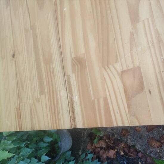 Industrial wood and metal farm table