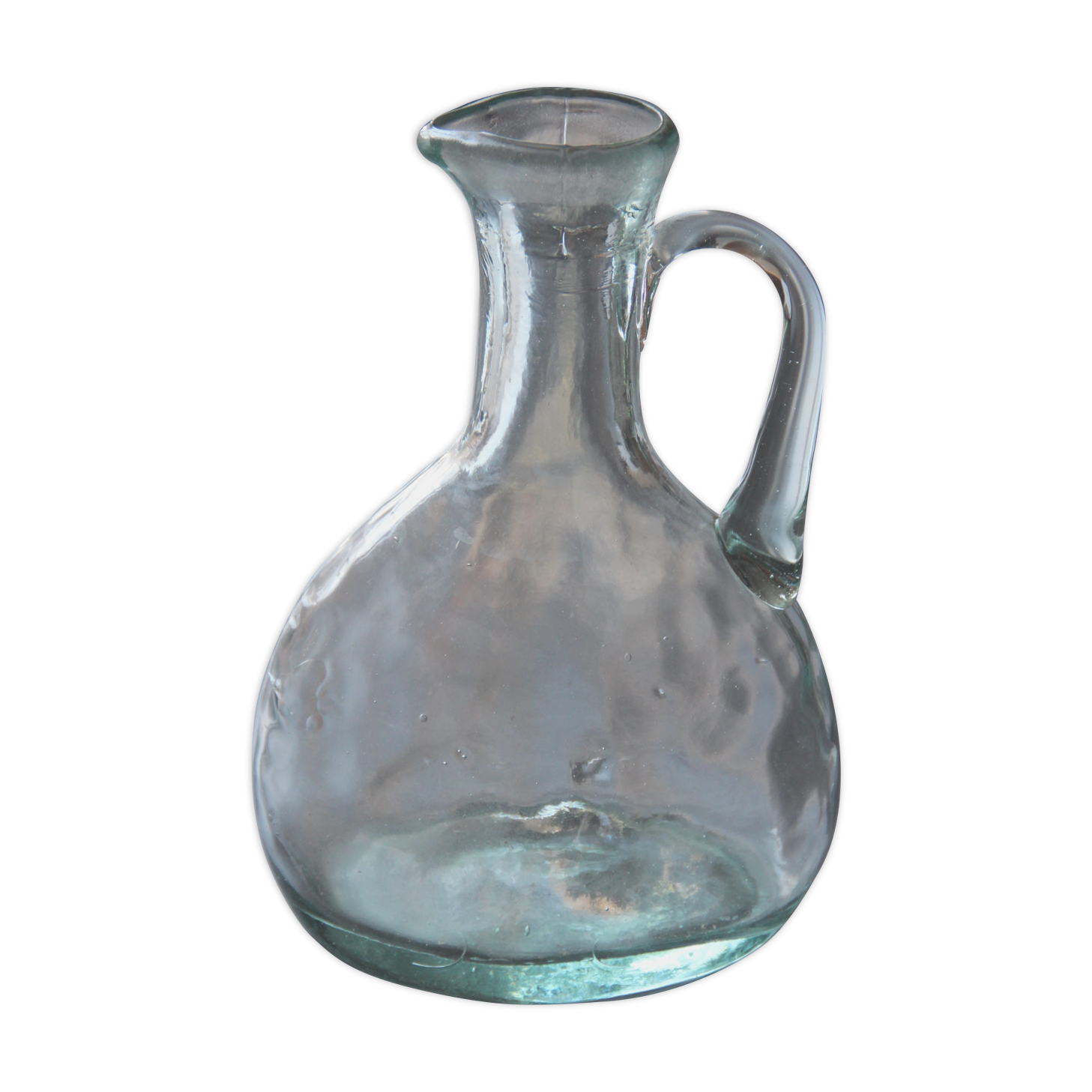 Old blown glass bottle