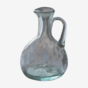 Old blown glass bottle