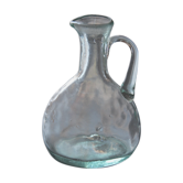 Old blown glass bottle
