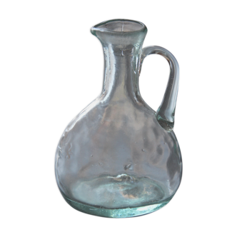 Old blown glass bottle