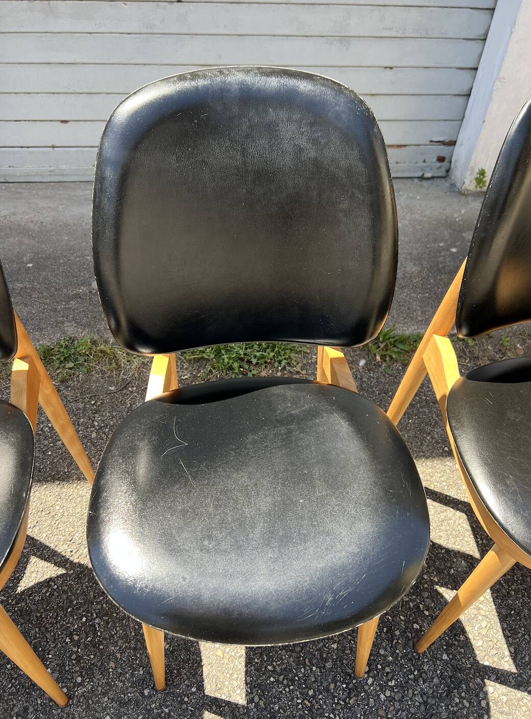 (Lot) 5 Chaises Pégase, Pierre Gurariche pour Baumann