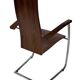 Vintage set of four designer chairs solid beech chrome